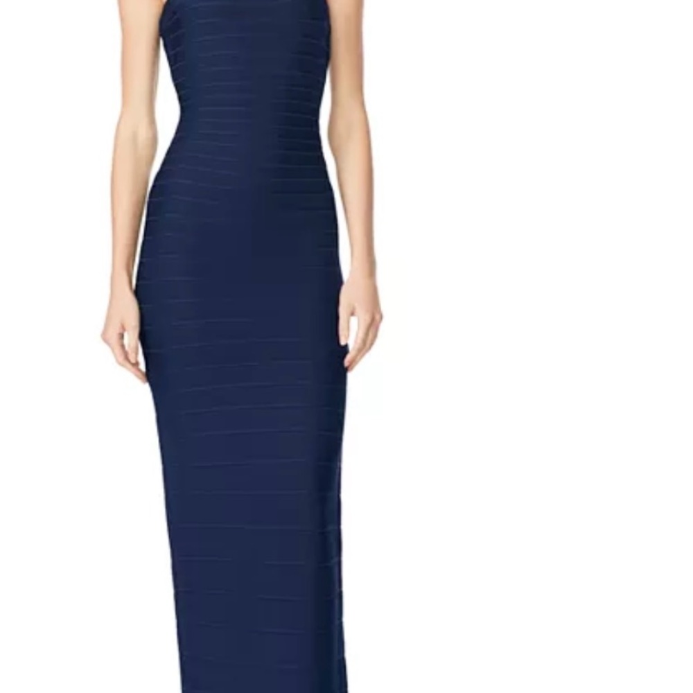 ✨Herve Leger NWT Stunning Classic Blue iconic bandage gown✨ - Picture 4 of 6